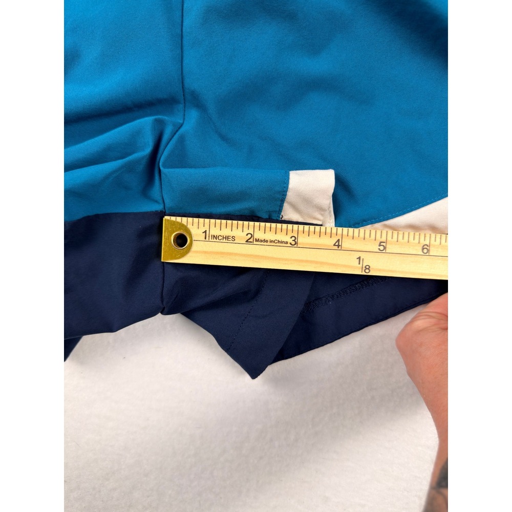 Xersion Womens Teal Colorblock Mid Rise Running Shorts Size Large Athletic Gym - Picture 8 of 8